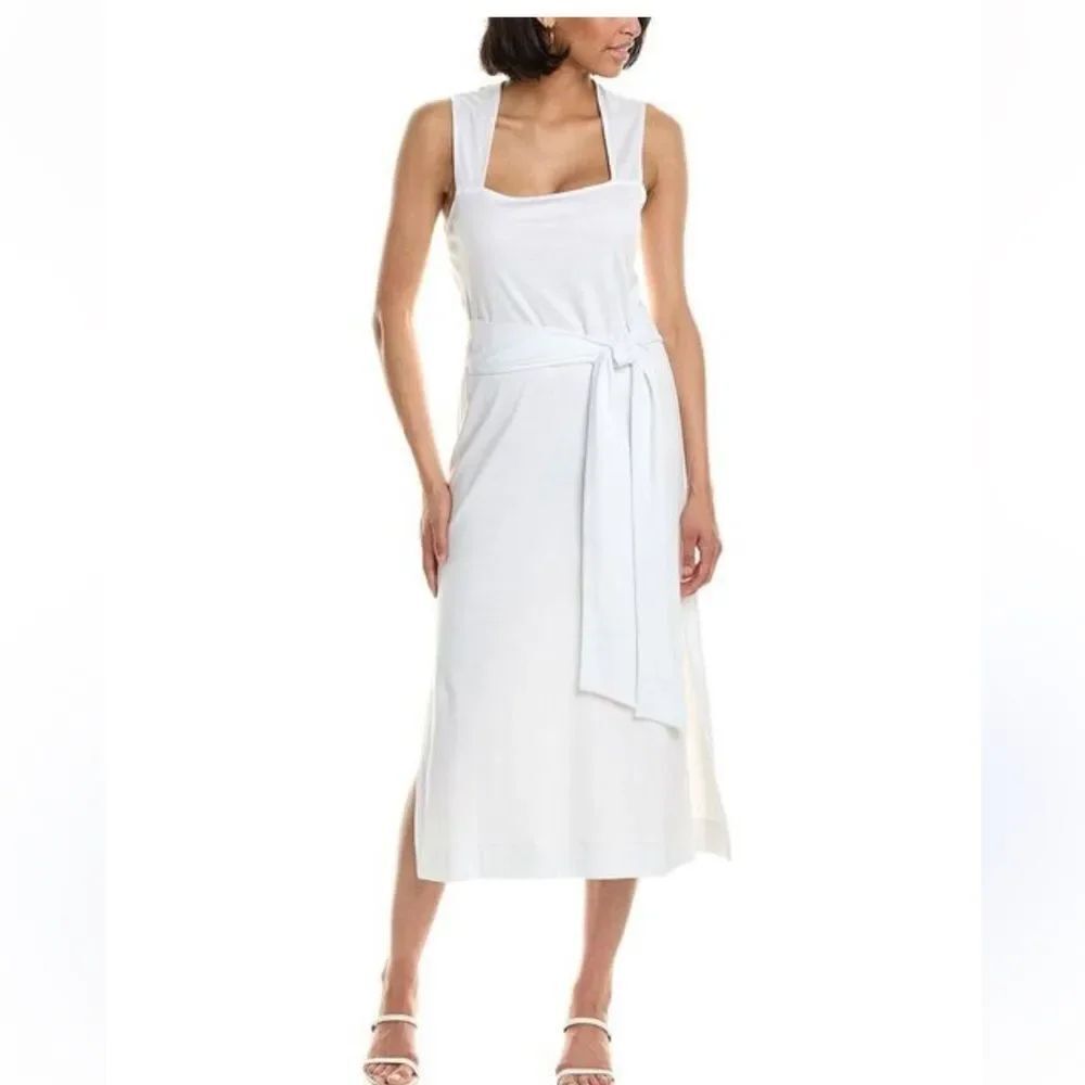 Vince Belted Pima Cotton Midi Dress NWT